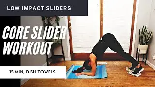 Core Sliders Workout: 15 Min, Dish Towels