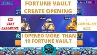 MECH ARENA fortune vault create opening| I used all my keys and opened more then 10 creates.