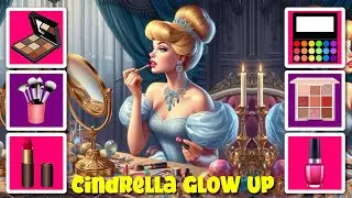 Cindrella glow up transformation | glow up transformation disney princess #cartoon #disney #asmr