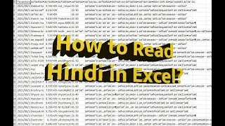 How to fix Google Forms Response CSV file hindi font display error in Excel?