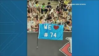 Forsyth County football player who died honored at game