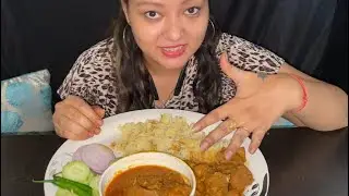 Mutton curry and Pulao Mukbang on Subscriber demand🤩😍| Mutton recipe| Indian style Mutton curry