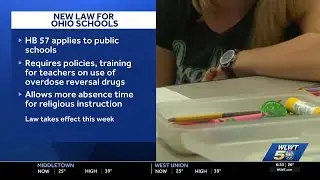 New laws formalizing policy on overdose drugs, religious instruction take effect in Ohio public s...