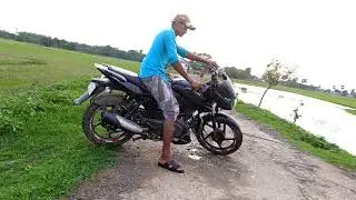 Heavy Bike Riding learning Vlog - desi village must popular riding on pulsar 125  new 2021