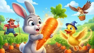 Bunny and the Magic Duck ✨🦆 | Magical Adventure Cartoon