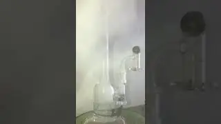 12 inch Roor Tech Slugger Barrel Perc with Terp Blender V2 & Moss Green set Cheeta Piss Huge Dab