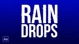 Rain Drops Effect in After Effects | After Effects Tutorial in Hindi