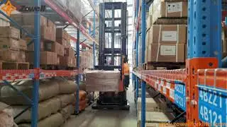 3 way pallet stacker/VNA forklift  oil pump industry