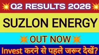 Suzlon Energy Q2 Results 2025 🔴 Suzlon Energy Results Today 🔴Suzlon Energy Latest News 🔴Suzlon Share