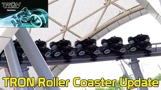 TRON Lightcycle Run - Roller Coaster Vehicle Testing & Construction Update 8/16/22 - Magic Kingdom