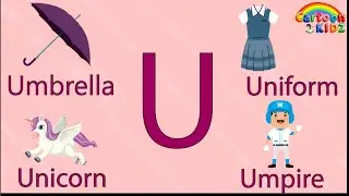 u letter word | u for umbrella | u for uniform | u for unicorn | u for umpire|    @Cartoon-Kidz30