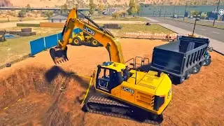 Real Construction Simulator - JCB Excavator Driving Game 2026 - Android Gameplay 