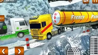 Satisfying & Relaxing Truck Driving।। Offroad Hill Side Oil Tanker Transporter Cargo Gameplay Part-3
