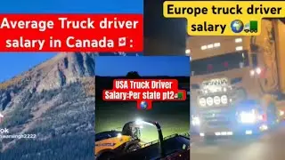 Truck Driver Salary Around the World | How Much Truck Drivers Make by Country (Series 1)