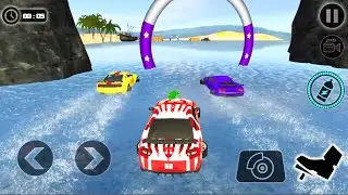Floating Water Surfer Car Driving - Driving Water Car Games on Beach - Android Gameplay