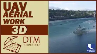 Menai Strait Aerial footage with bathymetric data, Menai Bridge, Anglesey.