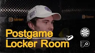 Peeke, Jeannot, Mittelstadt, and Minten speak with the media following 6-3 W vs PHI