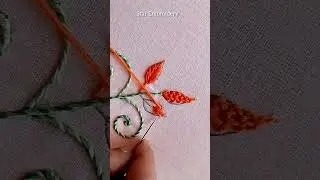 Leaf embroidery design🥰🥰🥰#shorts #short video#viral video