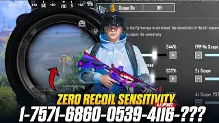 New 4.1 Update Sensitivity Code 🥵| Bgmi best sensitivity settings 2025 😱| zero Recoil sensitivity 🔥|