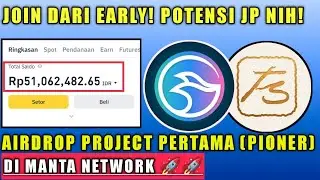 MANTAP NIH! AIRDROP TERBARU | PROJECT PERTAMA DI MANTA NETWORK | POTENSI JACKPOT & MASIH EARLY!