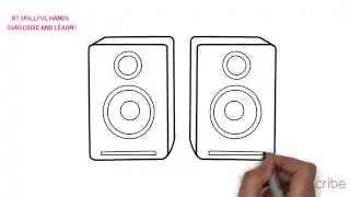 How to Draw a speakers / Как нарисовать динамики
