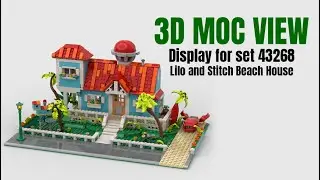 Display for set 43268 - Lilo and Stitch Beach House | Lego MOC