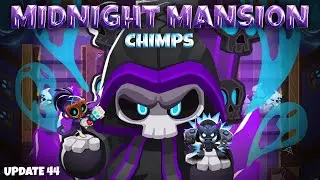EASY Midnight Mansion CHIMPS Black Border Guide: Spooky (BTD6)