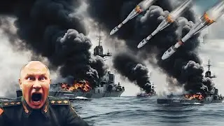 10 MINUTES AGO: TERRIBLE BATTLE ON THE BLACK SEA! NATO SS-26 Ballistic Missile Sinks Russian Carrier