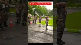 5km Running Barish mai|@Onemancrpf#crpf#foji#army#indianarmy#shorts #ytshorts#motivation