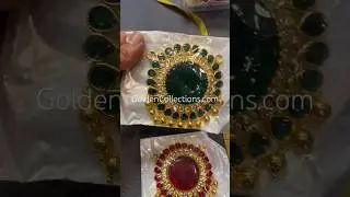 God Pendant Jewellery Set Stone Locket Venkateswara swamy idol jewelry Handmade #templejewelry