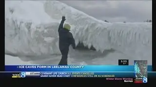 Ice caves form in Leelanau County
