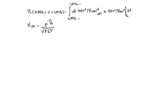 (II) For the ground state of hydrogen, what is the probability of finding the electron within a sph&hellip;