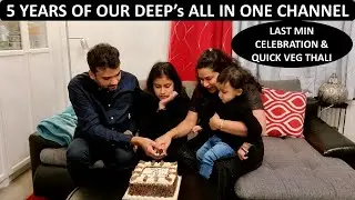 5th Anniversary Celebration | Quick Veg Thali in 30 Mins | Sambhar Daal | Achari Aloo Beans