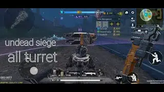 Undead siege all machine gun/laser turret |call of duty mobile/codm