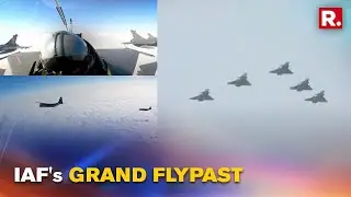 WATCH: Rafale Jets Headline IAF's Largest-Ever Flypast On Republic Day Along With MiG & Jaguars