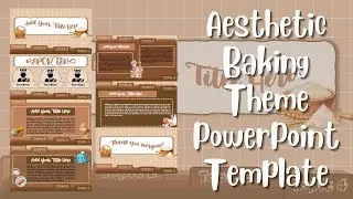 Aesthetic Baking Theme PowerPoint Template Free🍑 || ppt#44