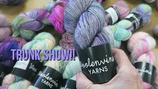 Knit Style Maker Vlog #1 Voolenvine Yarns Trunk Show at Do Ewe Knit