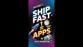 Ship Fast = Win Fast: How I Speed Up App Creation to Start Making Money Today