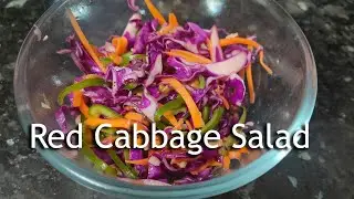 Red Cabbage Salad Recipe | Vegan