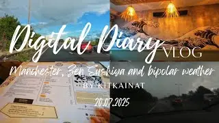 Manchester, Zen Sushiya and bipolar weather ~ Digital Introvert Diary Vlog | KitKainat