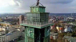 View from a drone  ~ Vyhl&iacute;dkov&aacute; věž Nov&eacute; radnice Ostrava