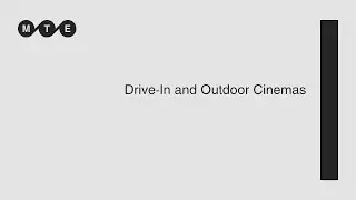 Cinema cosulting, a focus on drive-in and outdoor cinemas