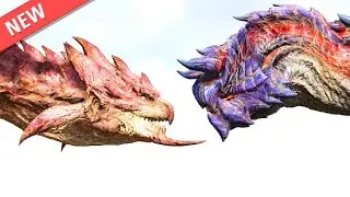 RATHIAN vs. MHW CREATURES | ARK Dino Battle