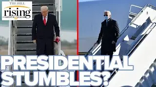 Krystal and Saagar: Media GASLIGHTS On Biden Fall After OBSESSING Over Trump Handrail Story