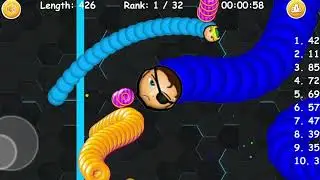 cacing terbesar Superhero Nick Fury || Worms zone Slither Snake Game #95271