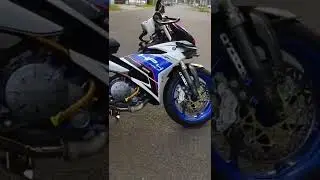 modif Jupiter mx 135new pakai body mx king 150 dan pakai tayar besar... (gtb)