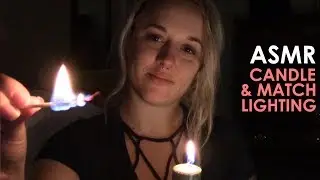 ASMR: MATCH & CANDLE LIGHTING (Whispering)