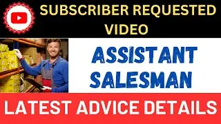 ASSISTANT SALES MAN ADVICE DETAILS