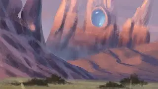 SCI - FI CONCEPT ART | digital painting in procreate speedpaint #shorts #digitalart #procreate