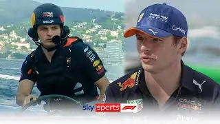 Can Max Verstappen sail a boat?! ⛵ | Max and Checo go on board with SailGP